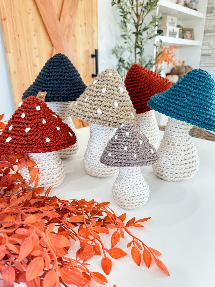 Rustic Farmhouse Mushroom Crochet Pattern product image (5)