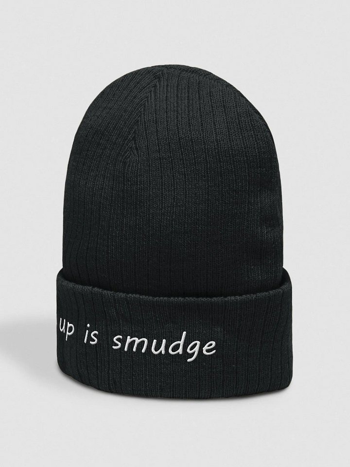 embroidered smudge beanie product image (2)