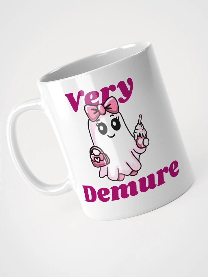 Very Demure Cute Ghost Left Hand Heat-resistant Ceramic Mug product image (1)