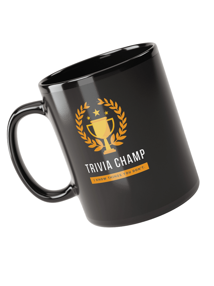 Mug black - "Trivia Champ" product image (5)