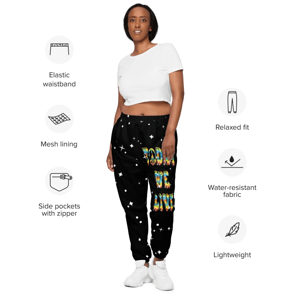 Unisex peace sign track pants product image (9)