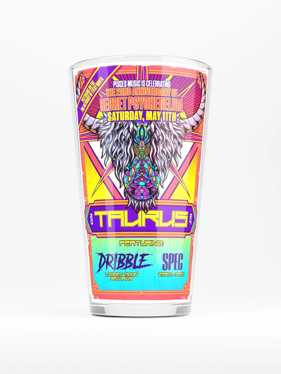 Taurus 2024 Shaker Pint Glass product image (1)