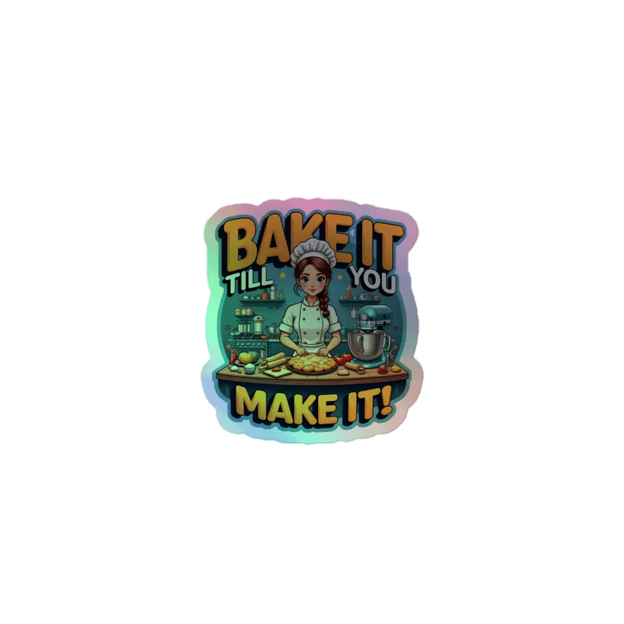 Bake It Till You Make It! Holographic Sticker Sheet product image (1)
