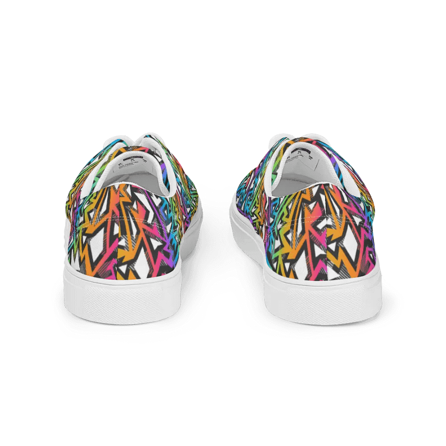 Rainbow Sparkle | Men's Lace-Up Canvas Shoes product image (9)