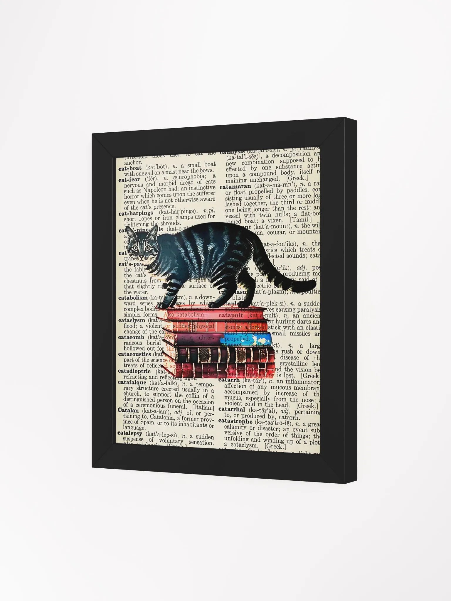 Reader Cat Dictionary Wall Art for Book & Cat Lovers product image (25)