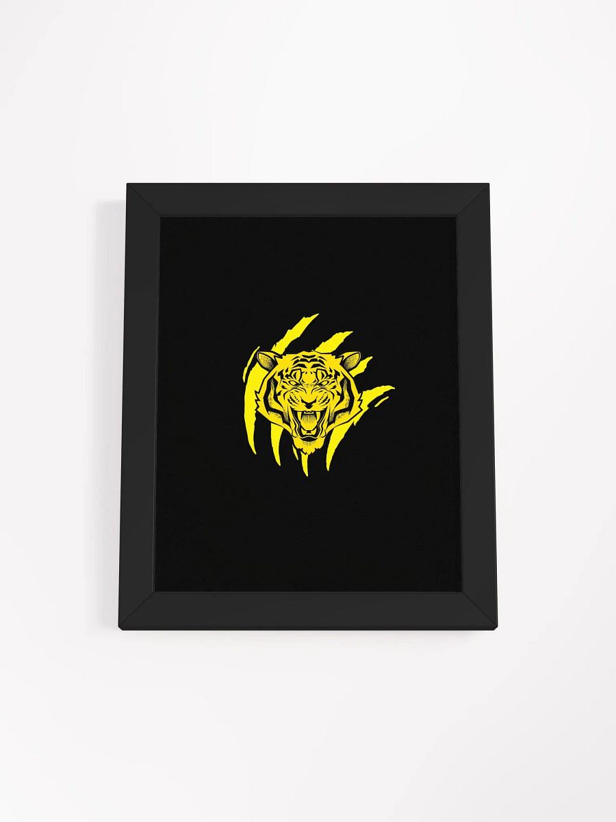 Póster artístico mate ecológico con diseño de tigre feroz By TryTiger product image (50)