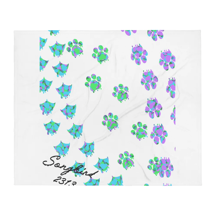 Songbird2313 Pet Prints Throw Blanket product image (2)