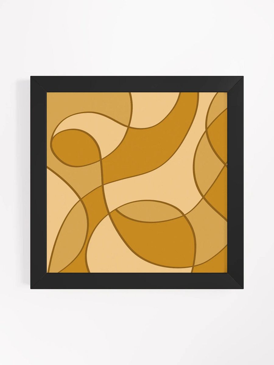 Flowing Curves Framed Art Print - Abstract Composition No. 1 product image (10)