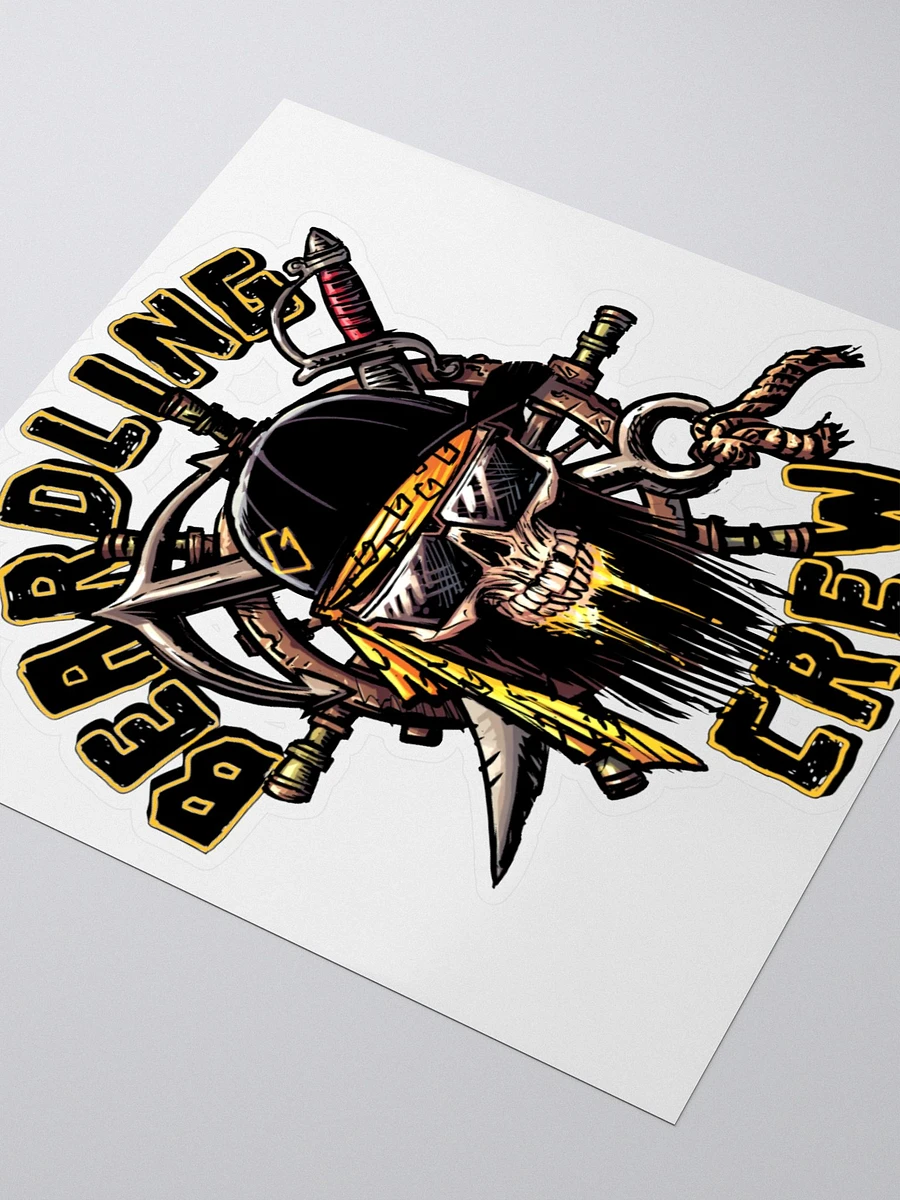 Beardling Crew Skull - Kiss Cut Stickers product image (3)