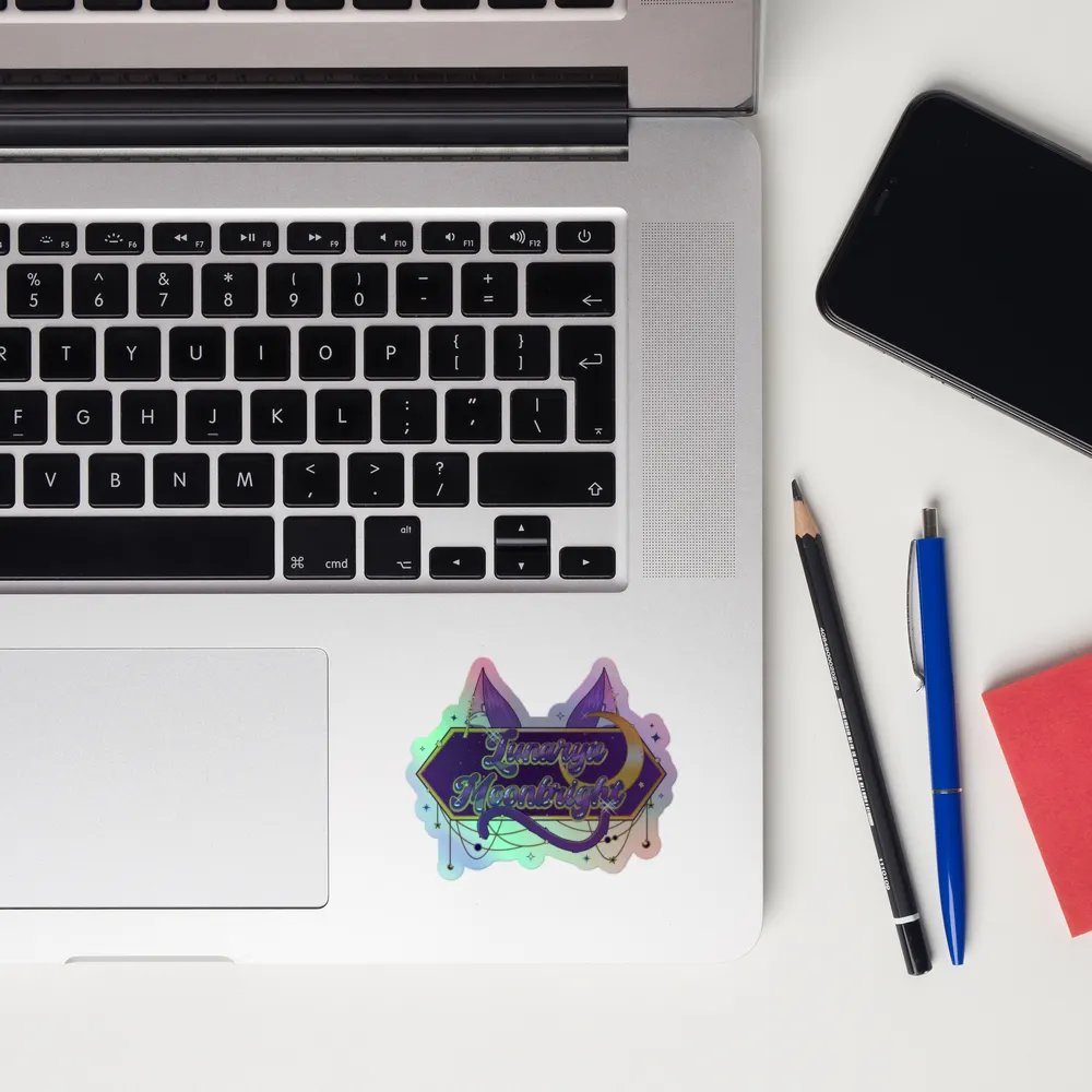 Lunarya Moonbright Logo - Holographic Sticker product image (10)