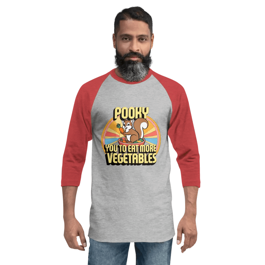 Pooky's Veggie Delight Raglan Tee product image (2)