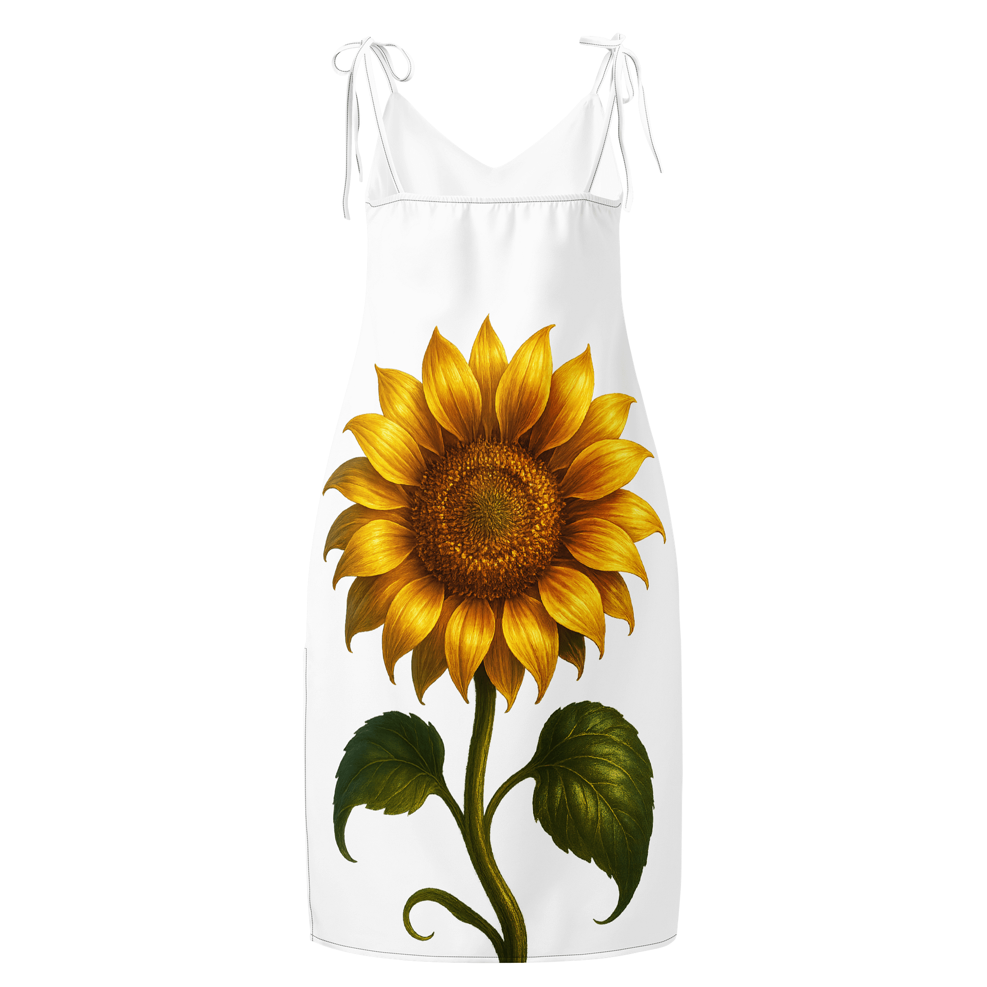 Sunflower Serenade All-Over Print Slip Dress product image (2)
