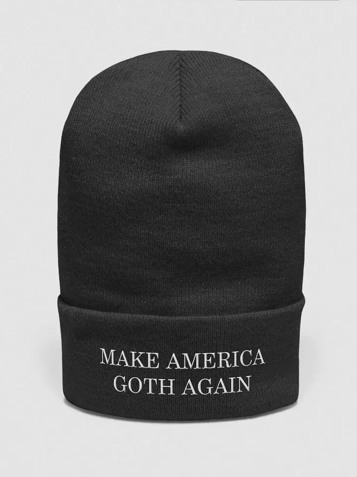 Make America Goth Again Beanie - White product image (1)