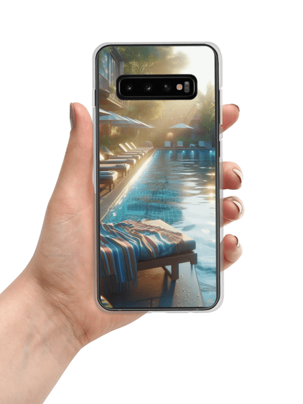 Tropical Poolside Samsung® Clear Case | Ai Design product image (7)