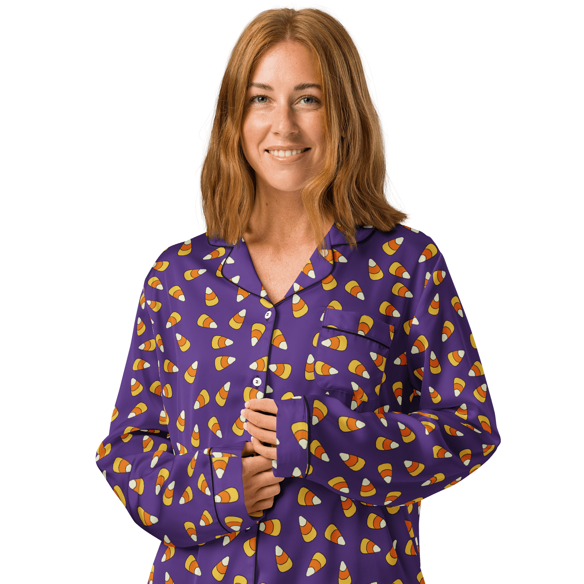 "Scattered Candy Corn" Pattern - Pajama Top product image (3)