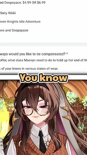 Kneedy, wherever you are, just know my knees are available for your financial windfall so I can whale in my gachas uwu (jokin...