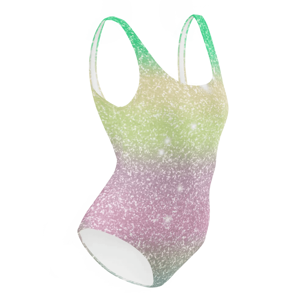 Glitter Unicorn Texture Design One Piece Swimsuit (12) product image (12)