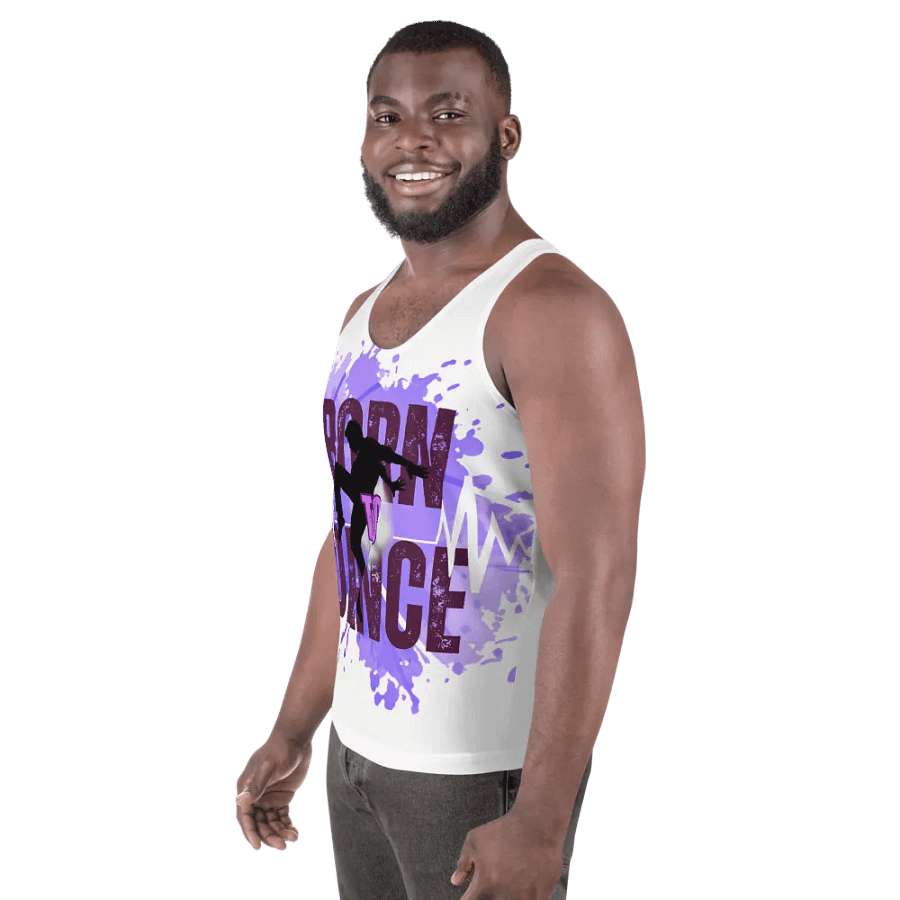 Born to Dance His Silhouette Energetic Vibes Full Print Tank product image (6)