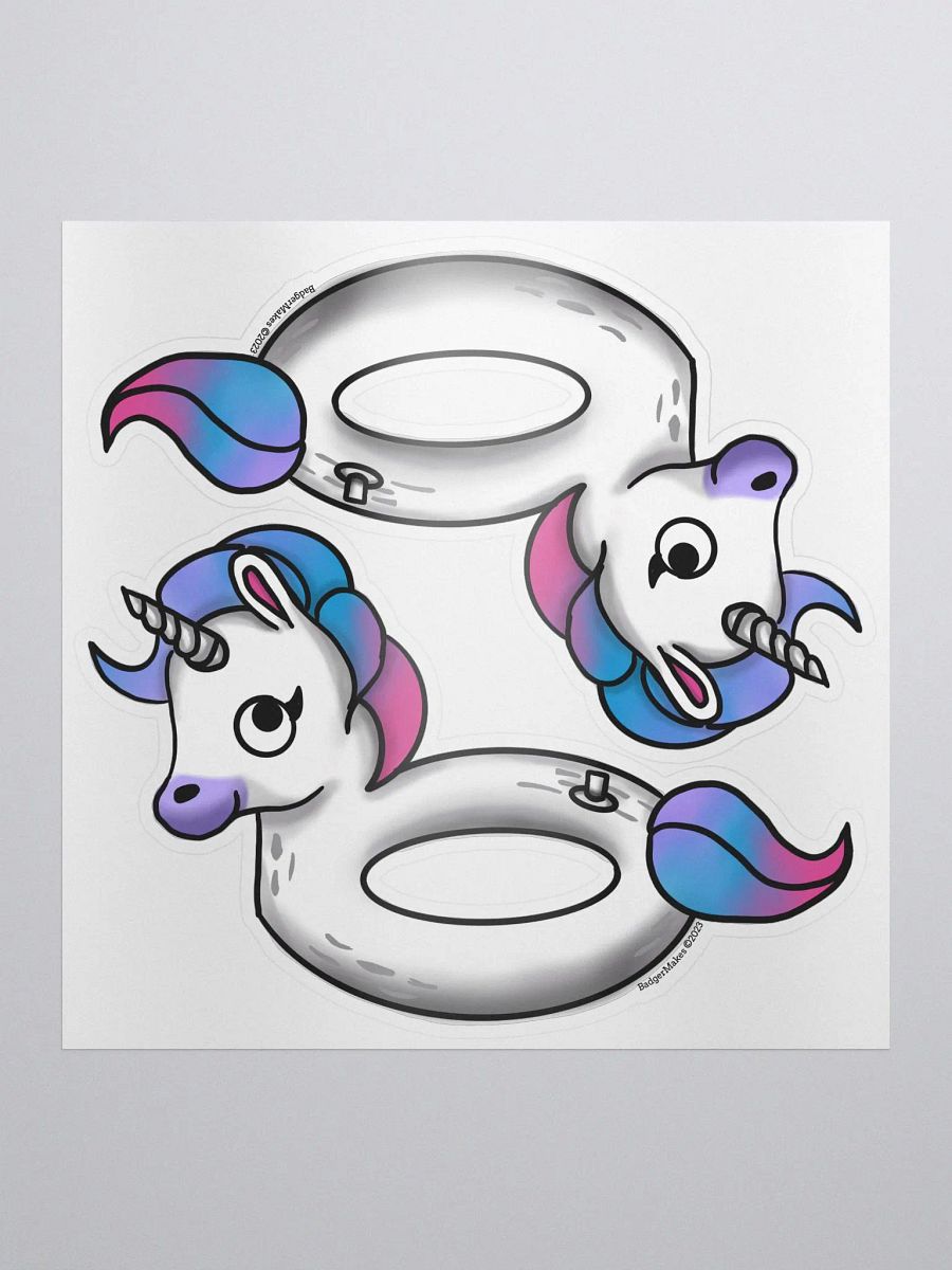 Unicorn Floatie - 2 Sticker product image (1)