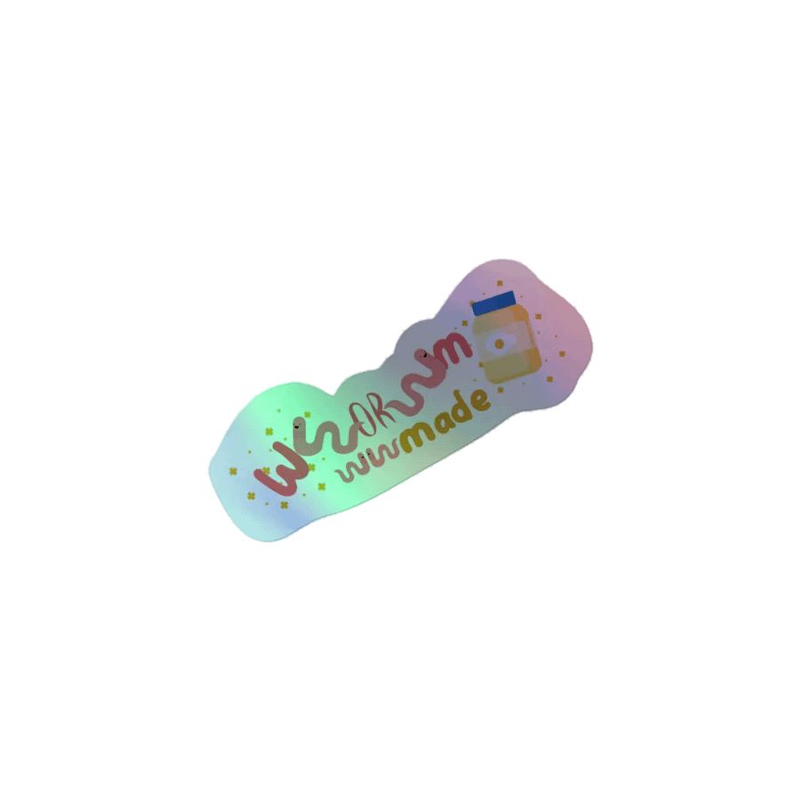 Worm Made Sticker product image (1)