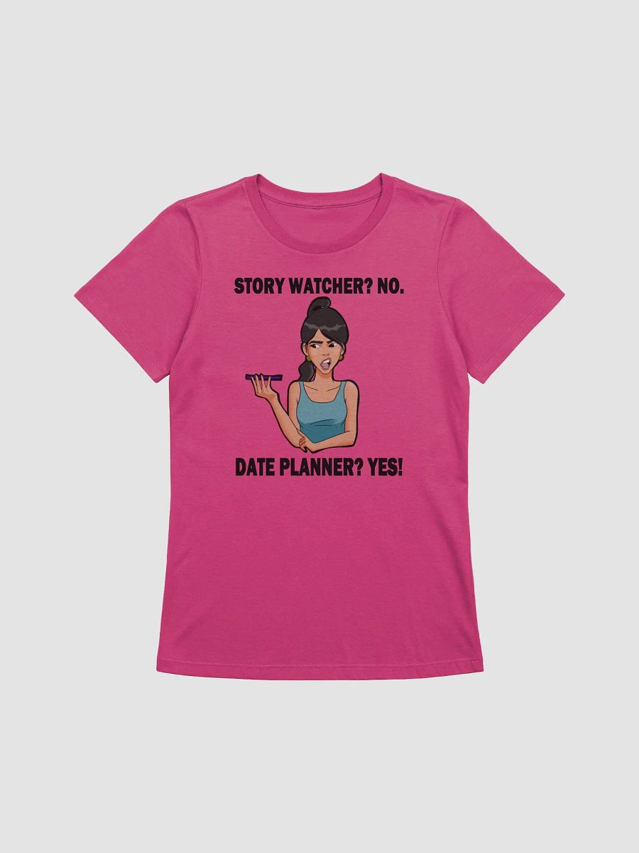 Story Watcher vs. Date Planner - slimmer fit t-shirt product image (1)