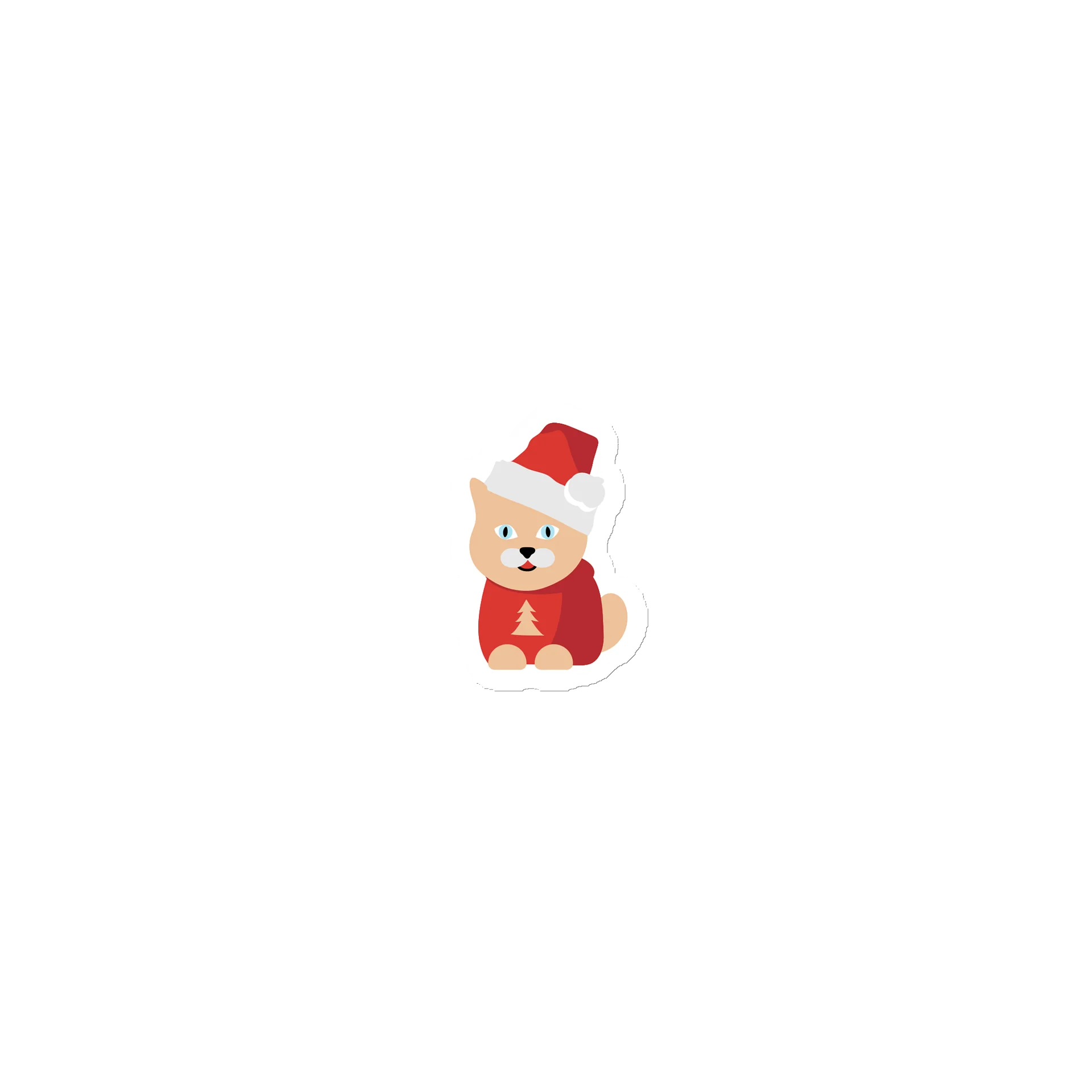 Christmas Cat Fridge Magnet product image (1)