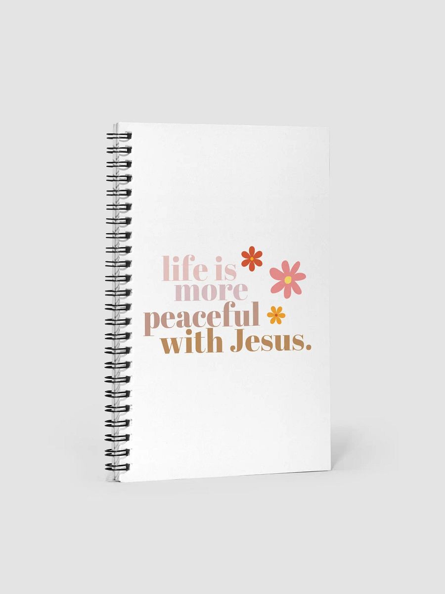 Peace With Jesus Spiral Notebook product image (1)