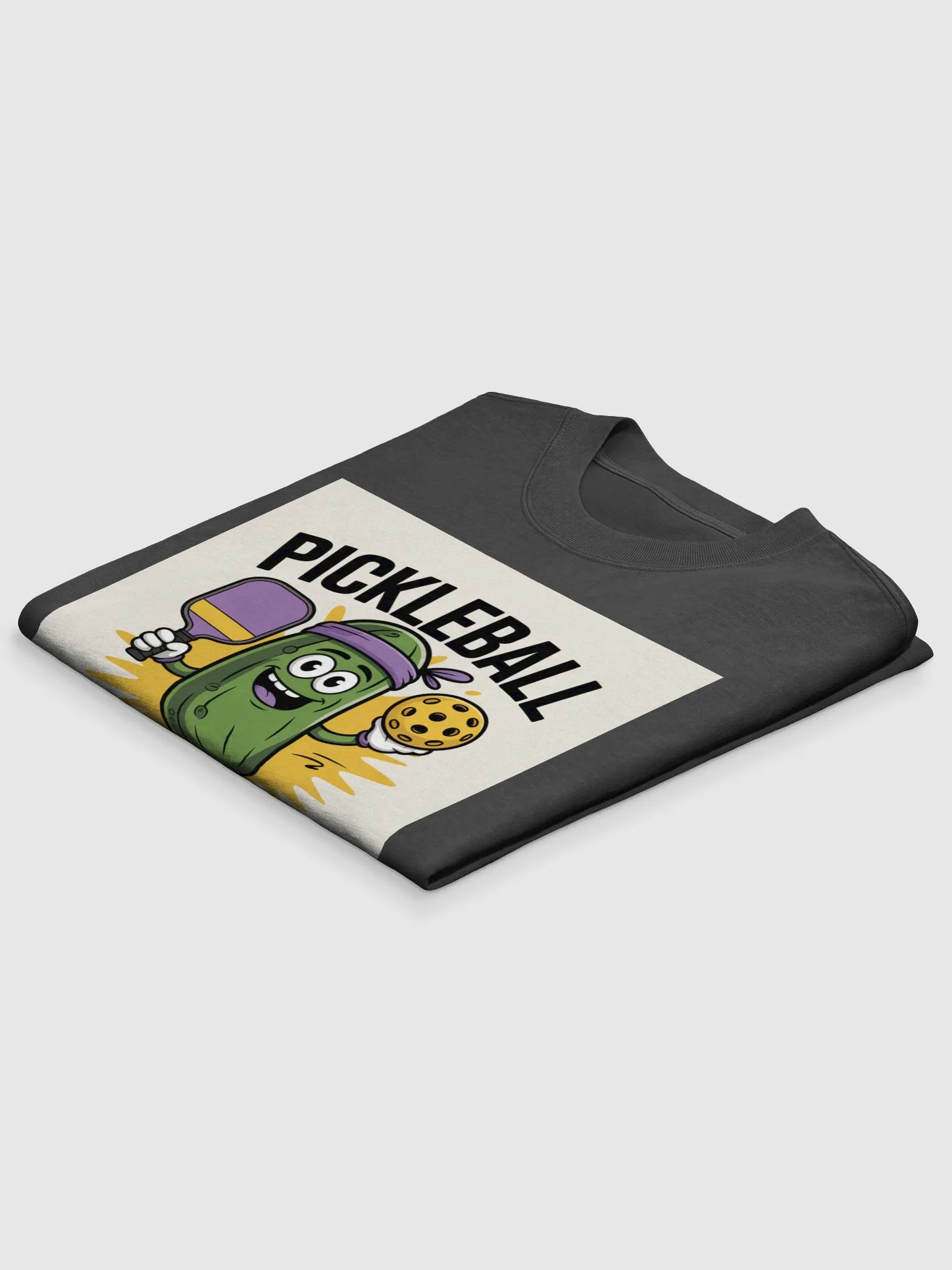 "Pickleball Power Hoodie – Funny Pickle Character Design" product image (14)