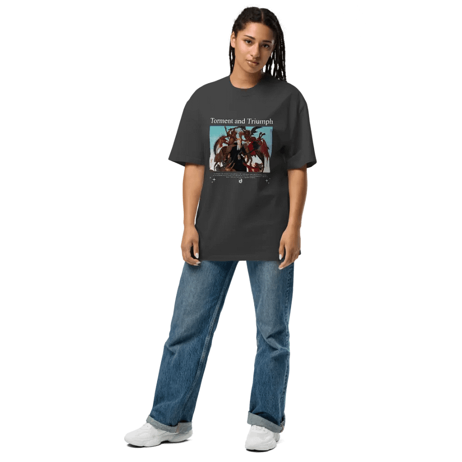 Torment and Triumph - BUIII Remix Premium Oversized Faded T-Shirt - Black product image (7)