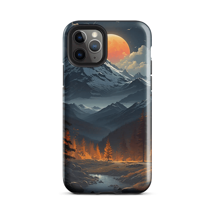 Tough Phone Case for iPhone® - Mountain Sunset product image (2)