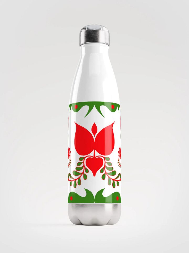 Hungarian Folk Art Birds Stainless Steel Water Bottle product image (1)