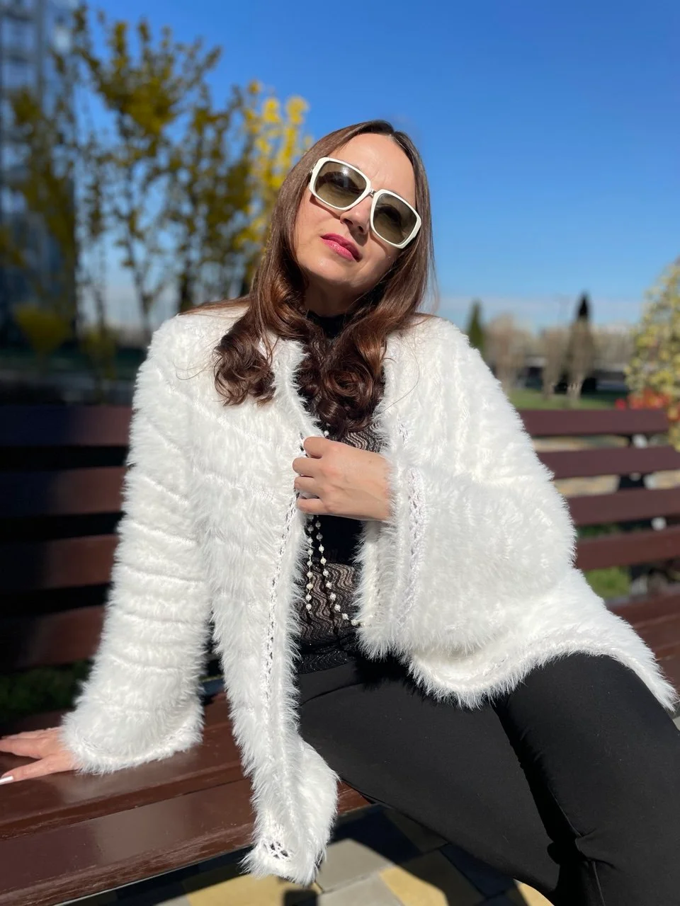 Схема вязания Кардиган Элиза (спицами) с пушистой пряжи/цифровая загрузка/скачать в формате pdf. Язык: Русский Украинский product image (2)