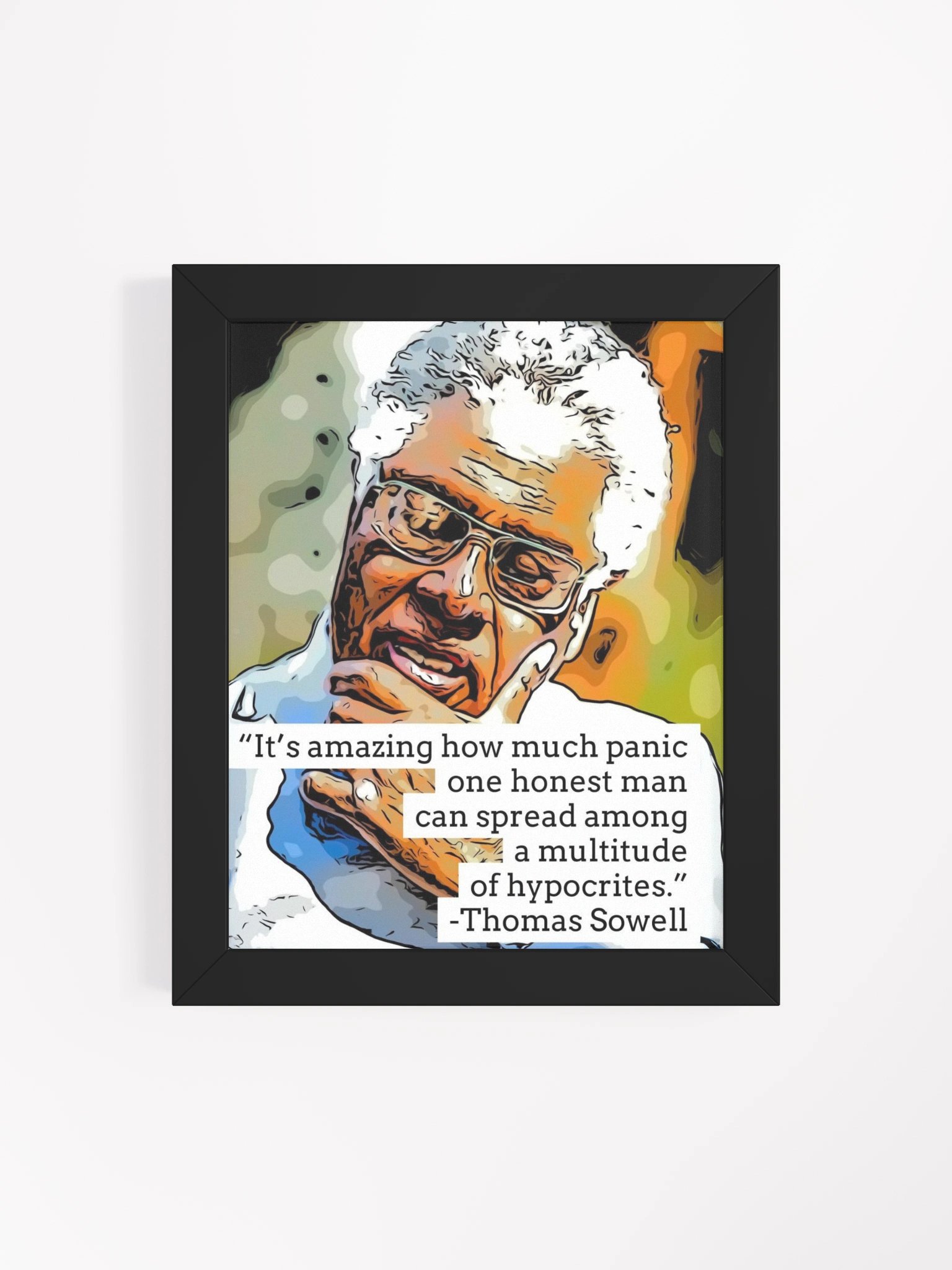 “One Honest Man” — Thomas Sowell Art Print (Framed) product image (5)