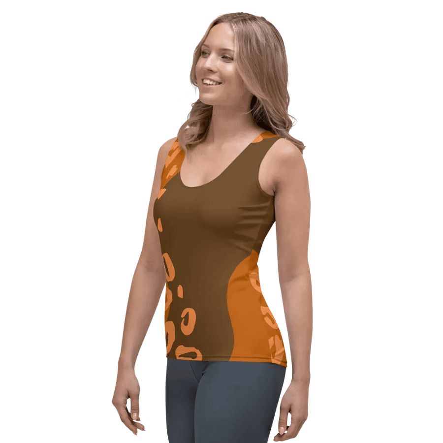 Orange Leopard Allure Women's Tank Top product image (3)