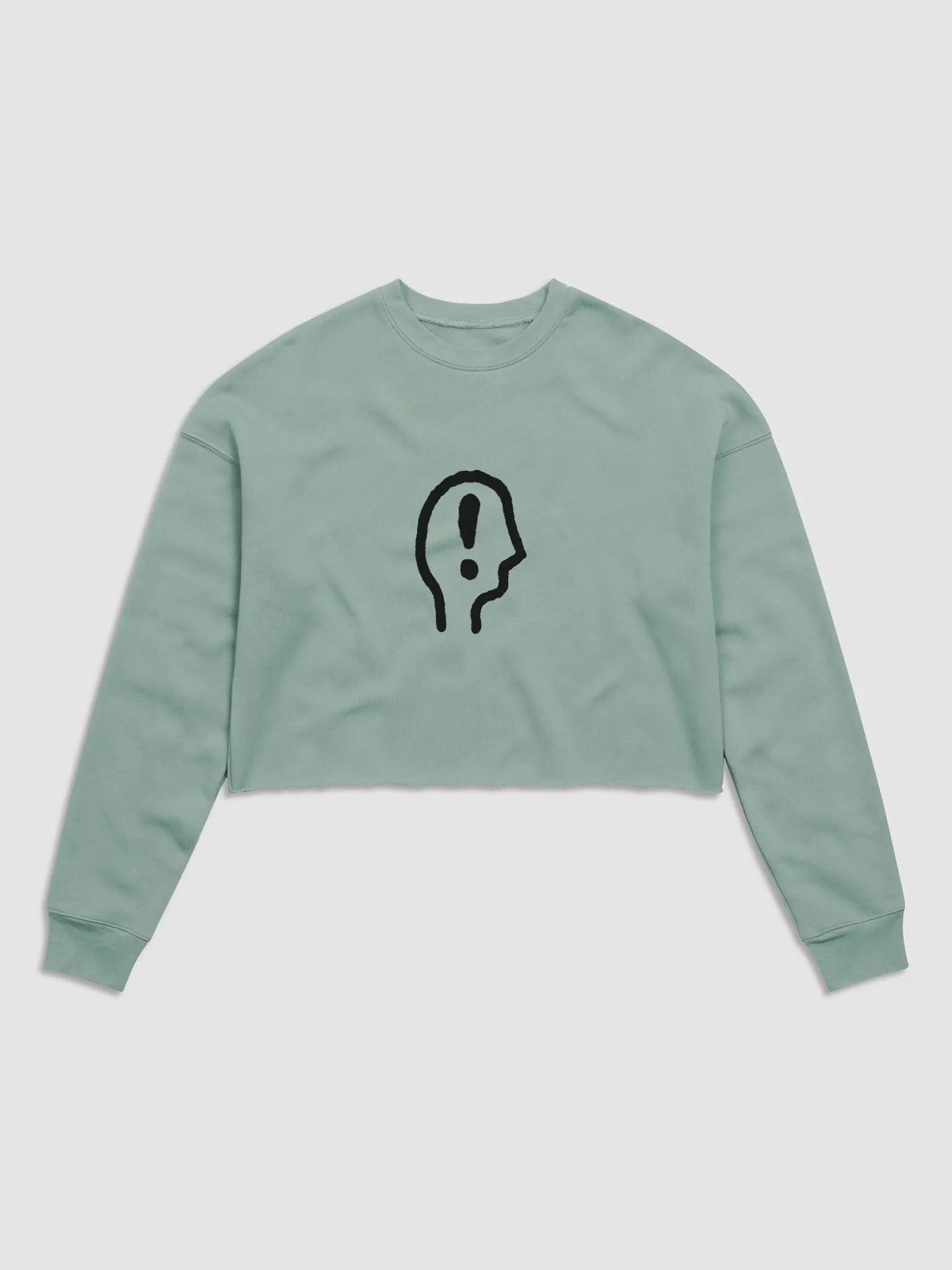 EXCLAIMING MENTALLY Women's Fleece Crop Sweatshirt product image (10)