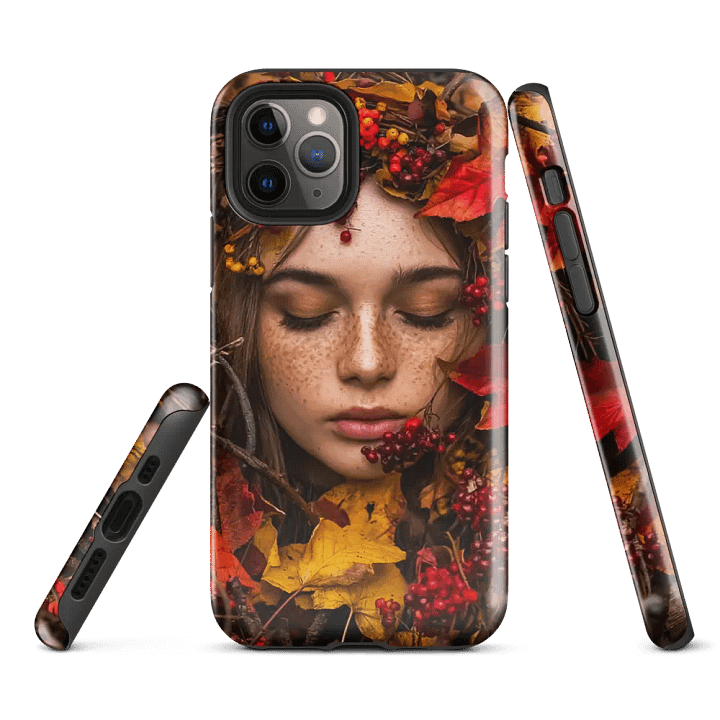 Autumnal Reverie - A Mesmerizing Portrait Of A Woman iPhone Case product image (2)
