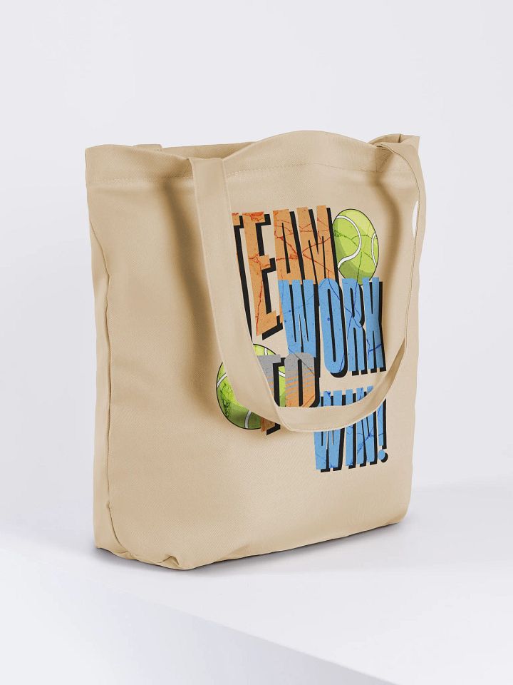 Team Work to Win Tennis Eco-Friendly Tote Bag product image (4)