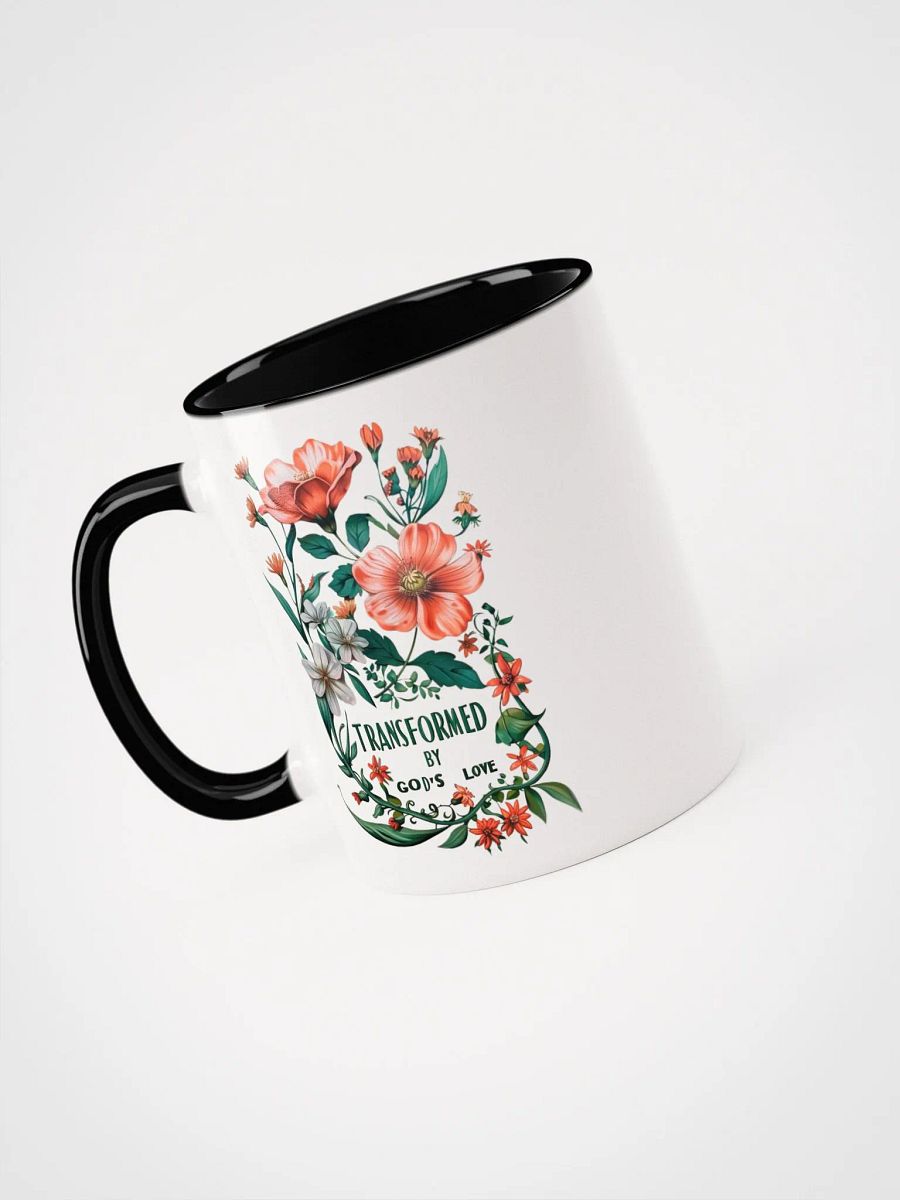 Transformed By God's Love Symmetrical Floral Bliss Ceramic Mug product image (8)