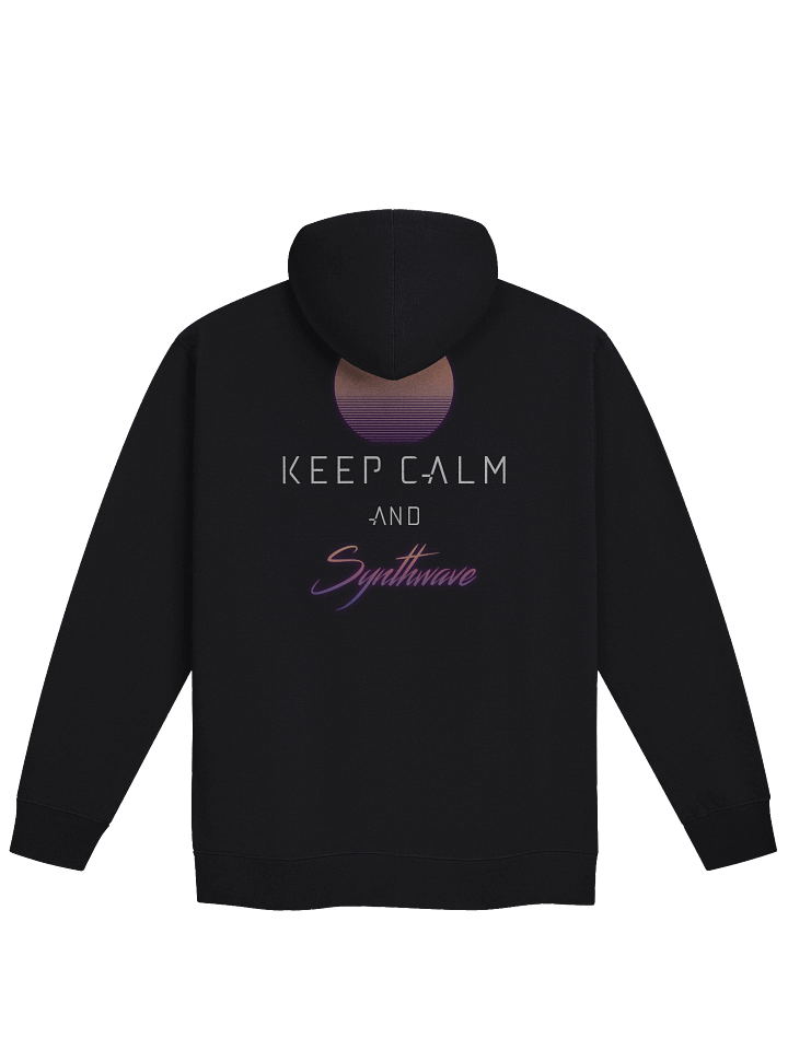 Keep Calm and Synthwave Unisex Zip Hoodie product image (2)
