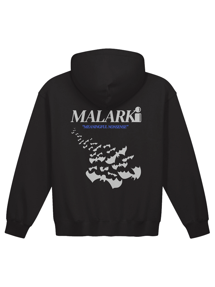 MALARKI BLACK HEAVY WEIGHT HOODIE product image (2)