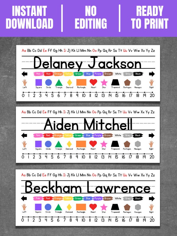 Student Desk Name Tags product image (2)