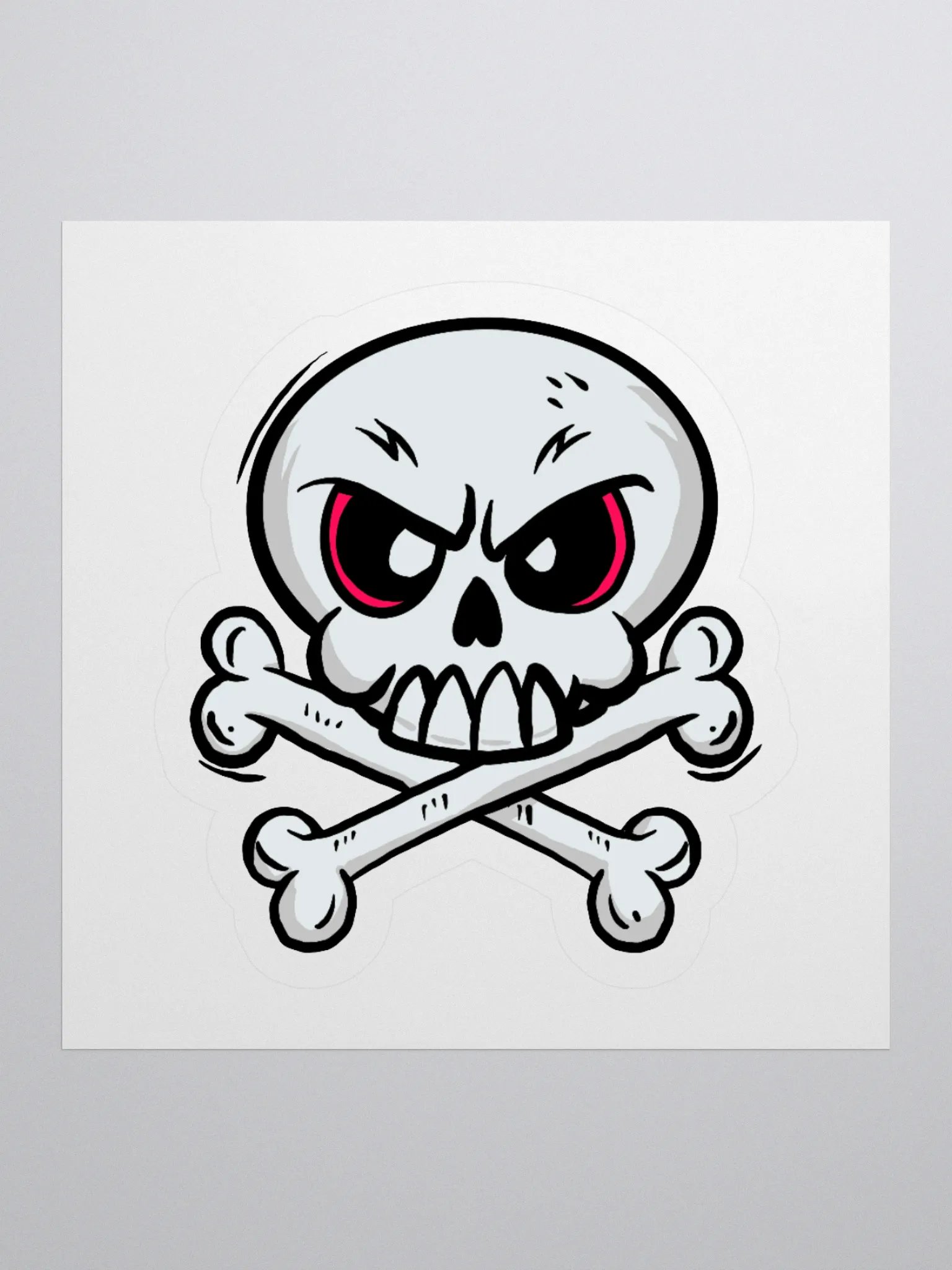 Grumpy Bones Kiss Cut Stickers product image (3)