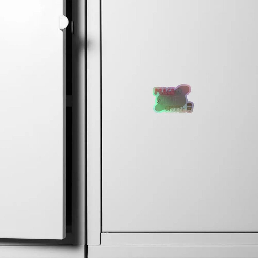 Peace, Love, Coffee - Holographic Sticker Sheet product image (6)