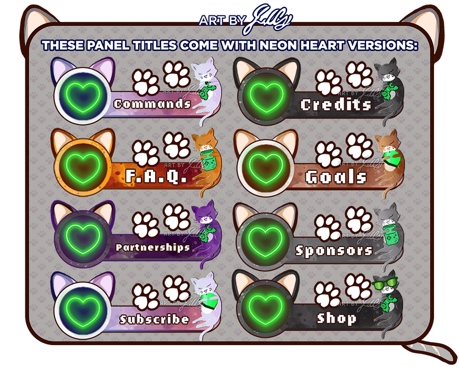 Gaming Kitty Streamer Panels product image (2)