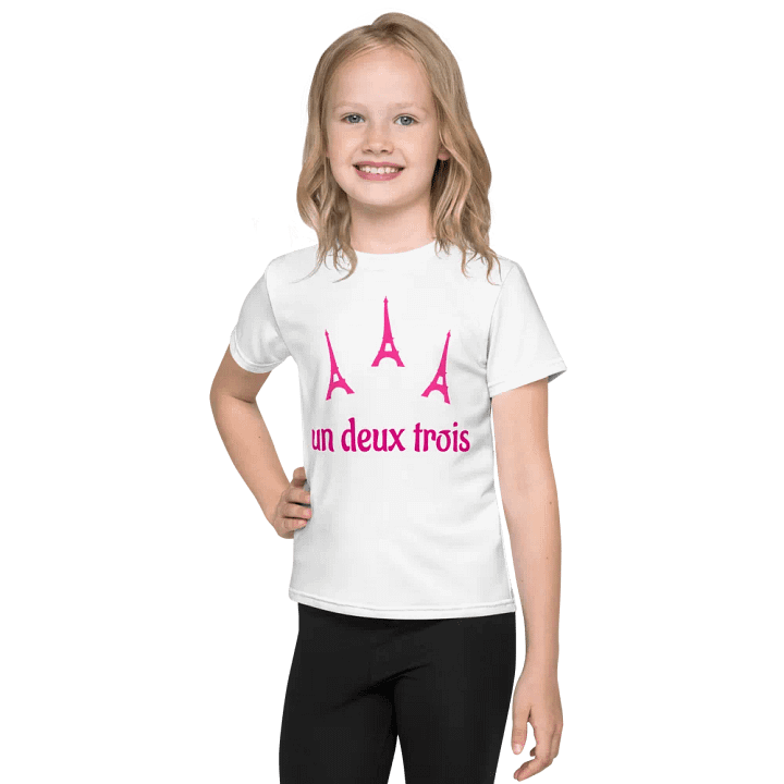 UN DEUX TROIS - WHITE T-SHIRT PINK EIFFEL product image (1)