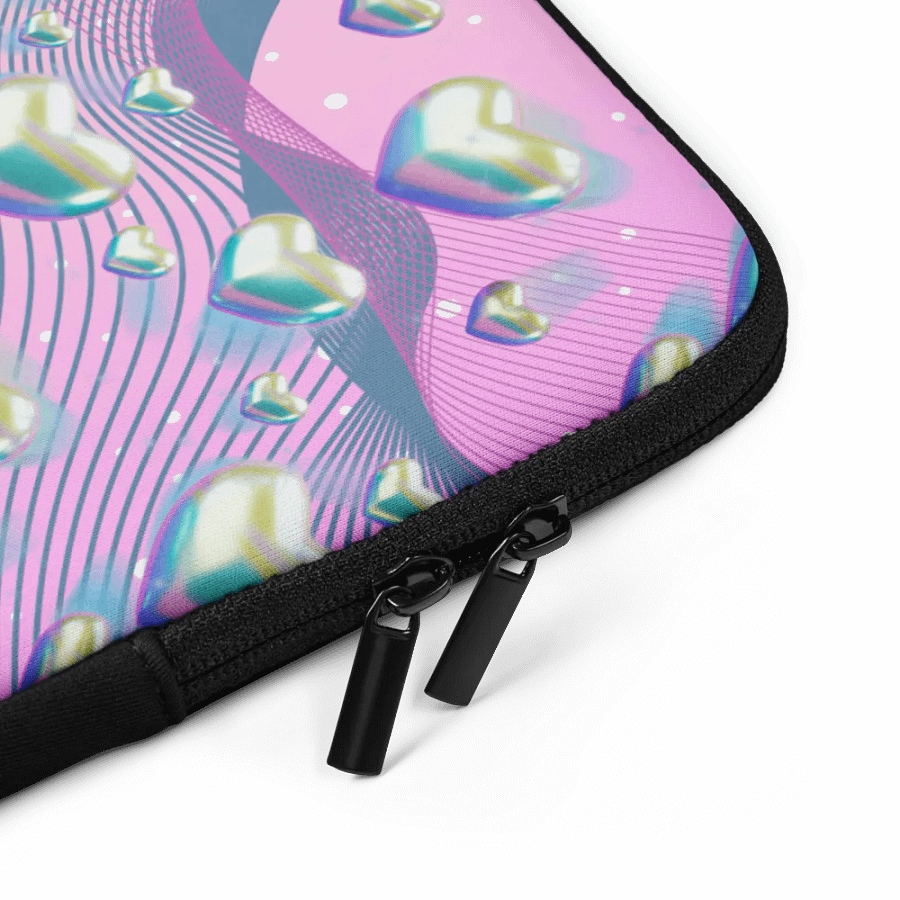 Whimsical Heart Laptop Sleeve for the feminine ladies girls gen z product image (5)