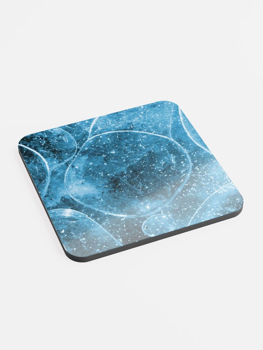 Glossed Cork Coaster - Blue Bubbles product image (2)