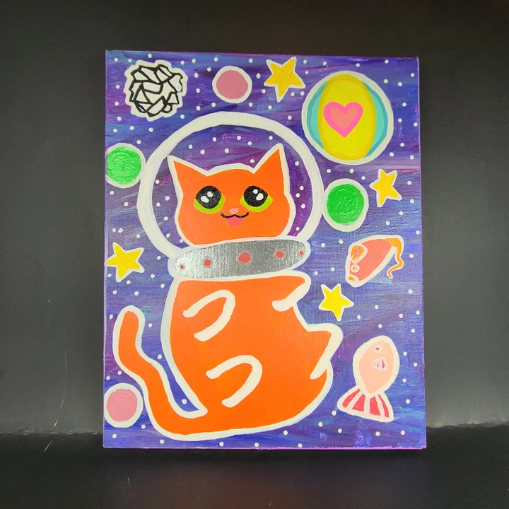 Space Cadet 8x10 painting on canvas product image (1)