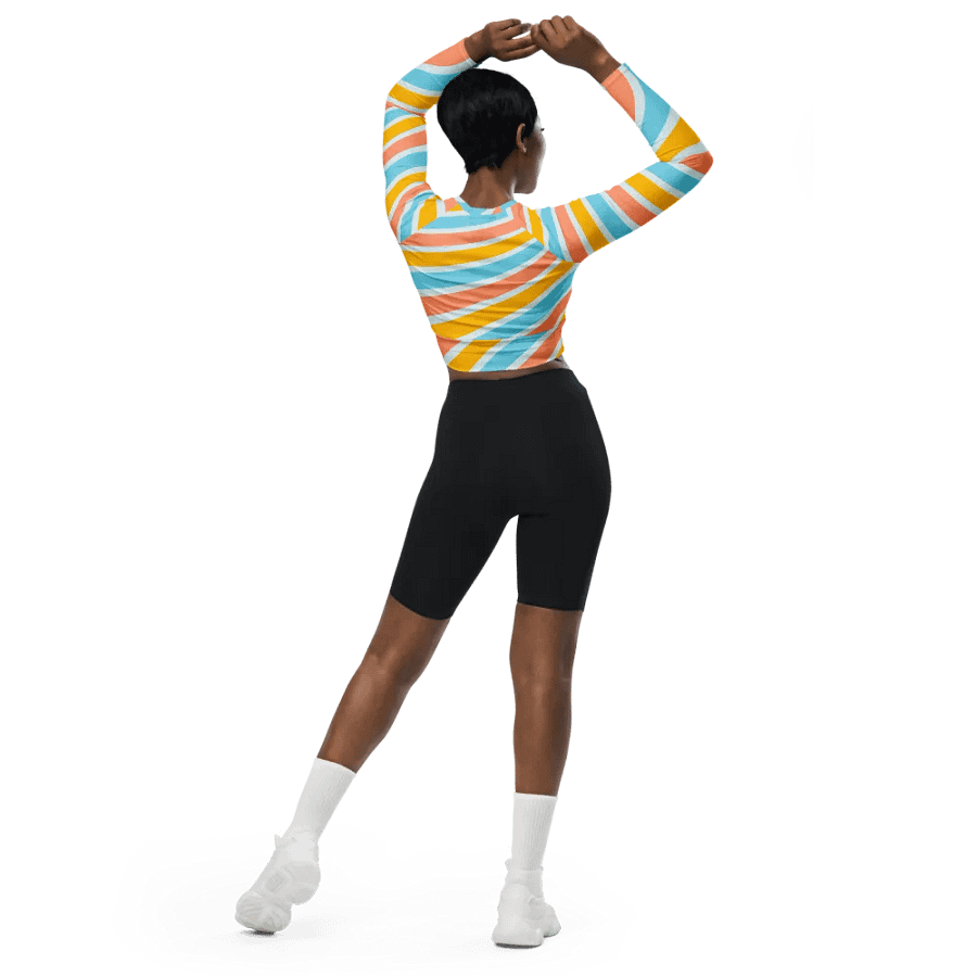 WHITE SKI MASK STRIPED CROP product image (5)