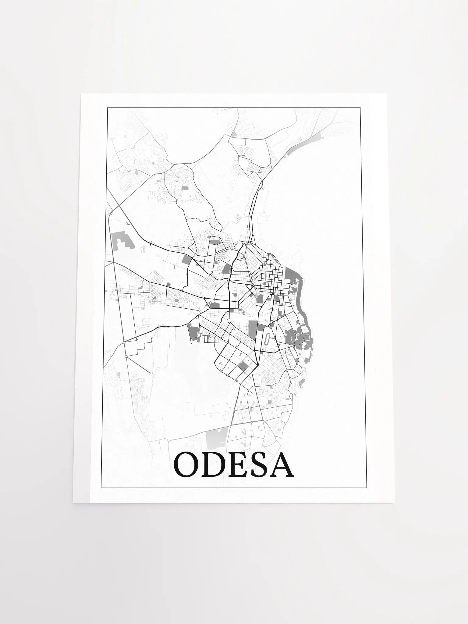 Odesa, Ukraine, city map print product image (19)